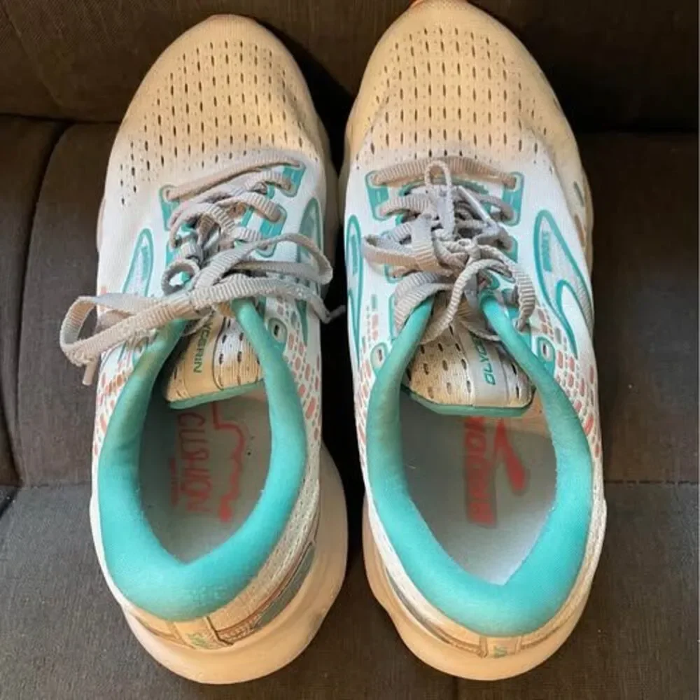 8.5 Wide Brooks Glycerin 20 Women’s Running Shoes Grey Orange